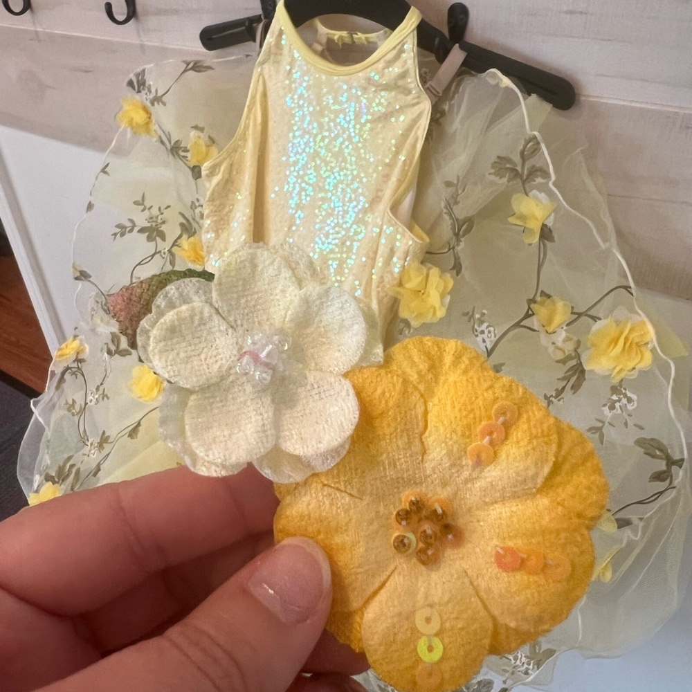 Revolution Dancewear Beautiful Day yellow ballet tutu costume, LC, recital - Picture 6 of 7